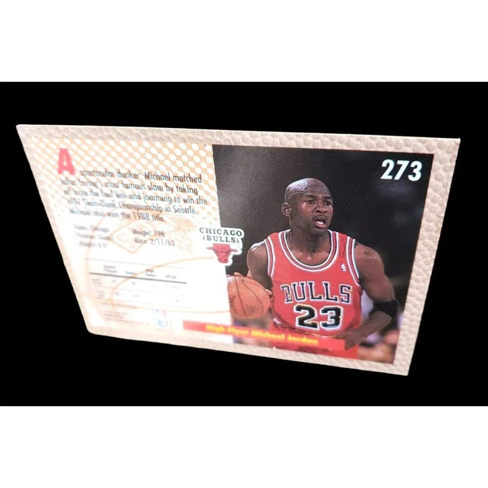 1992-93 Fleer MICHAEL JORDAN SLAM DUNK NBA Basketball Card 273 Chicago Bulls HOF